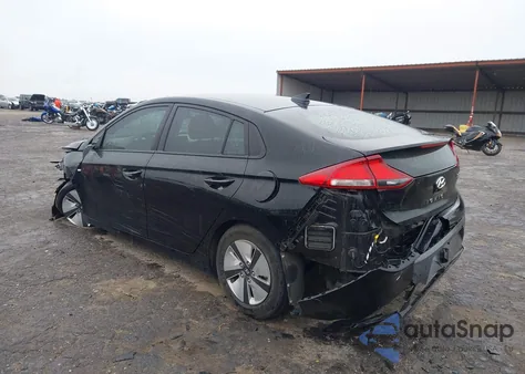2020 Hyundai Ioniq Hybrid Blue from USA, damaged, VIN KMHC65LC2LU221414
